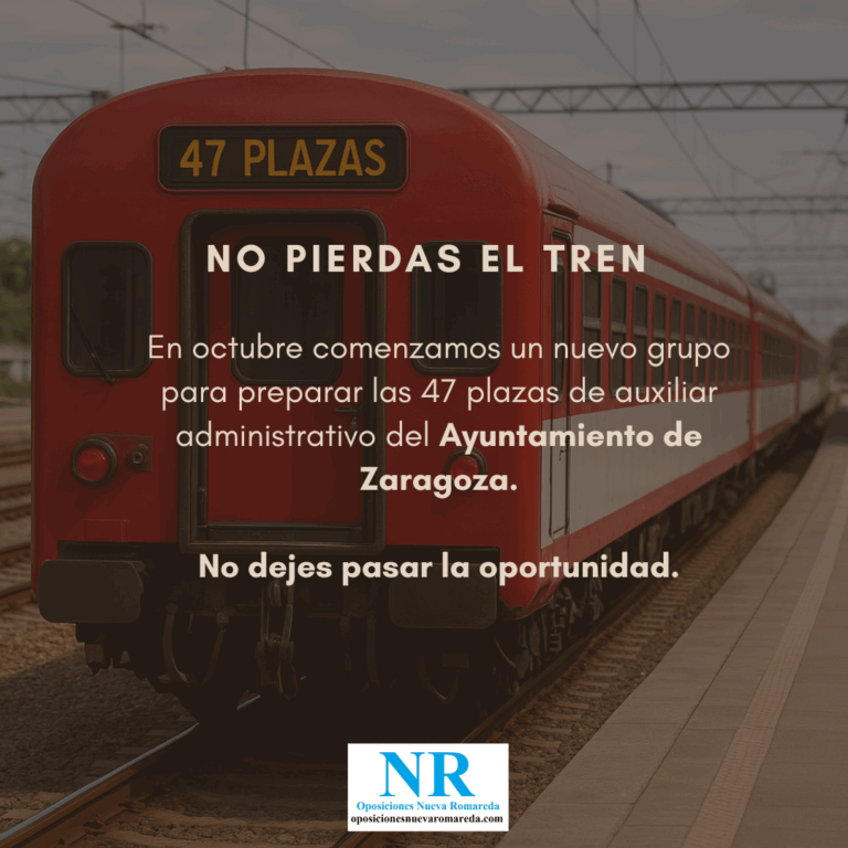 No pierdas el tren. Oposiciones Nueva Romareda